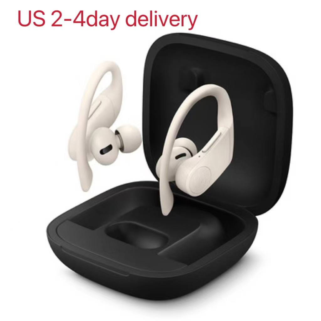

Bluetooth Earphones Wireless Headsets Sport Ear Hook Hifi Earbuds With Charger Box Power Display Power Pro, Beige