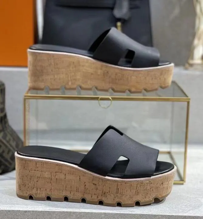 

Summer sandal wedges flats wedge slipper sandals High Heels Flip Flops Shoes Platform Rubber Sandal Leather Shoal Casual 35-42