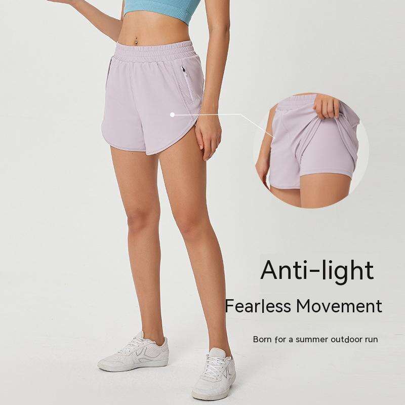 

Lulus Hotty Hot Shorts Liner Designer Pocket Yoga Pants Anti Glare Outdoor Leisure Sports Shorts Elastic Breathable Two Piece Set Fitness Pants for Women, Quicksand yellow