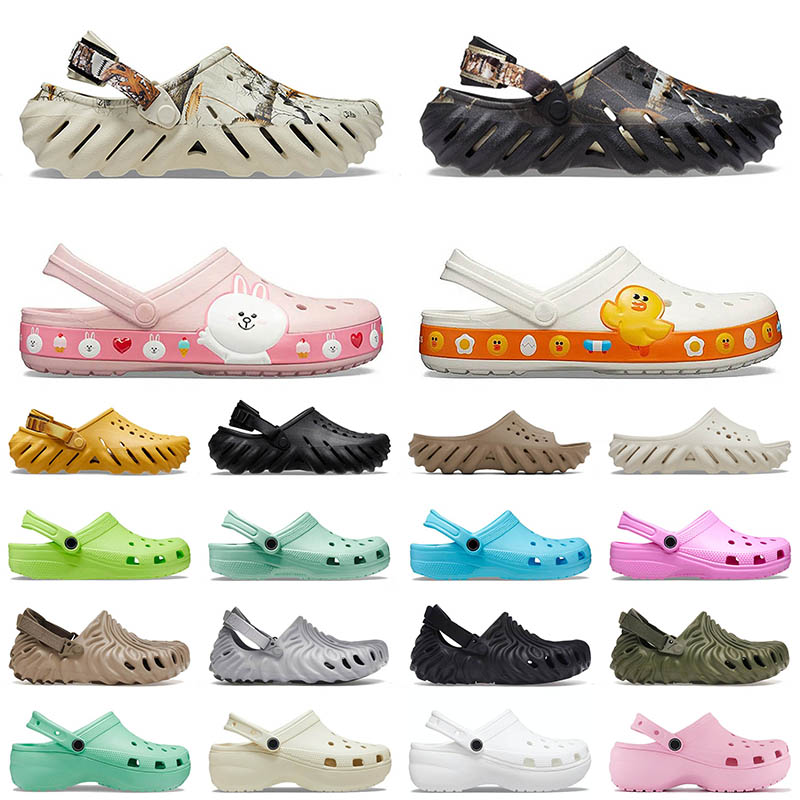 

2023 designer salehe bembury croc slides sandals men women pollex croos charms clogs buckle slippers platform khaki black white pink outdoor sandal, 35 36-40