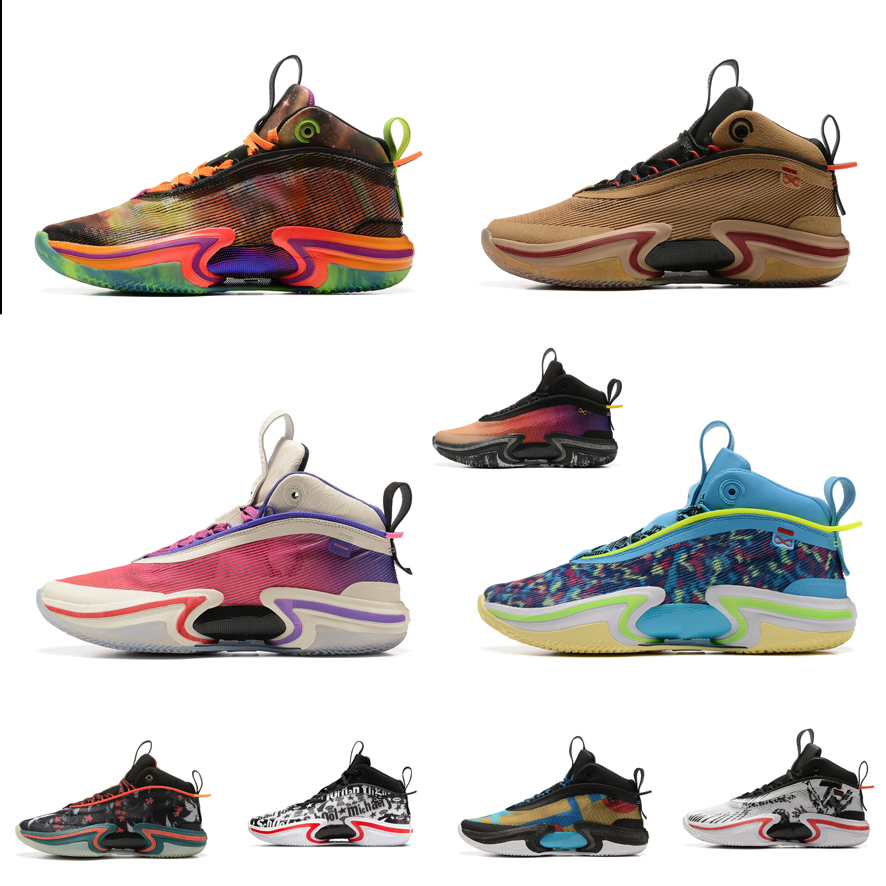 

Mens jumpman 36 xxxvi aj36 basketball shoes 36s Paris Luka Rui Hachimura Cranes Black Samurai Multicolor Tiger Flight School Laser Blue Pink sneakers tennis with box, White red black graffiti