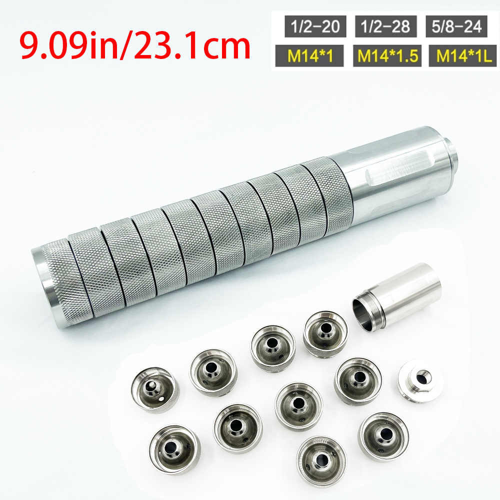 304 Stainless Steel Fuel Solvent Trap Filter 9.09" 10mm Part 1/2-28 and 5/8-24 1/2-20 M14X1 M14X1L m14X1.5 For NaPa 4003 WIX 24003-image-749858282