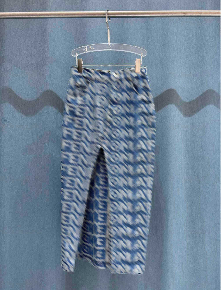 

Women Designer Skirt Summer Clothes Cotton Twill Denim Fabric Custom Jacquard Three-dimensional Letter Pattern Custom YB Hardware Jacquard Jean Skirts 0607