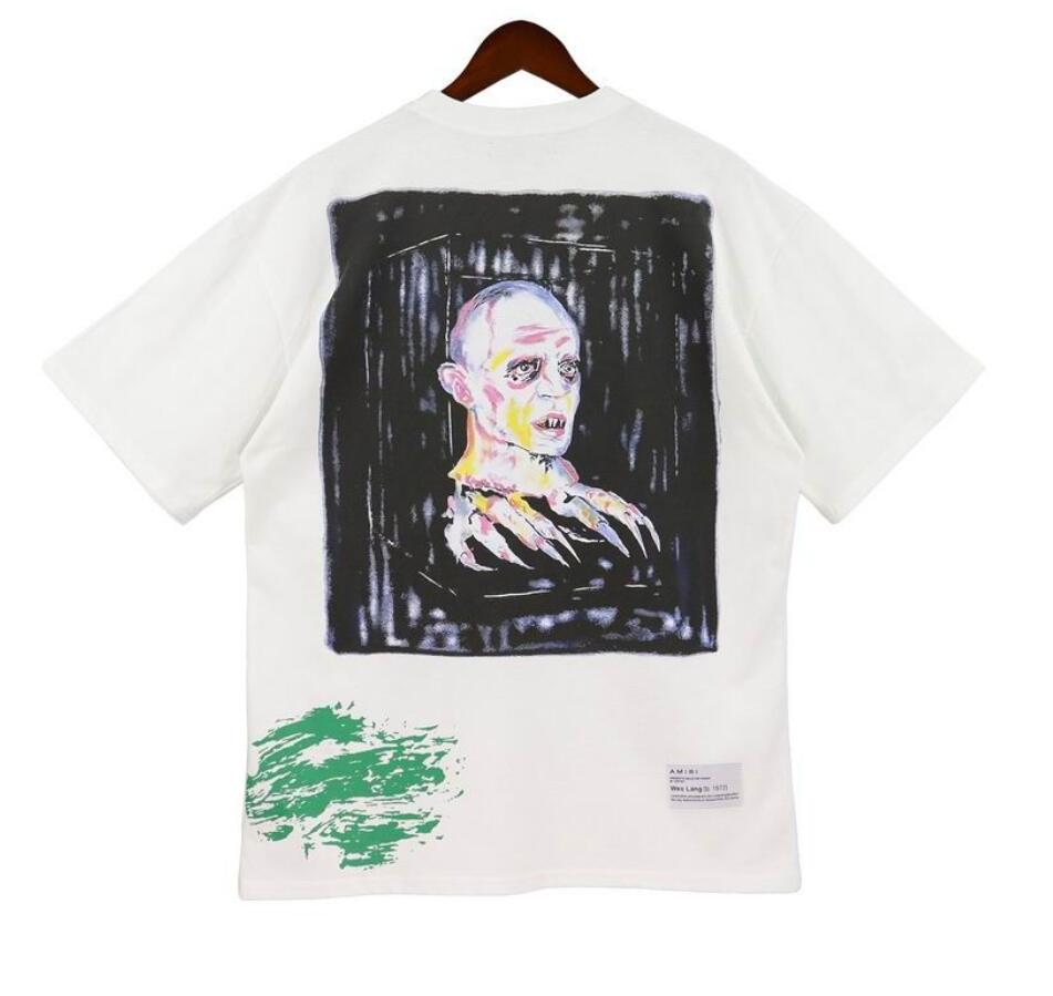 

womens and Men's T-shirts Quality Designer Men Amiras Tees Print T-shirts Short Sleeve Casual Letter T-shirt Loose Men's Tee Crewneck Oversize Tee Hip Hop, Q111