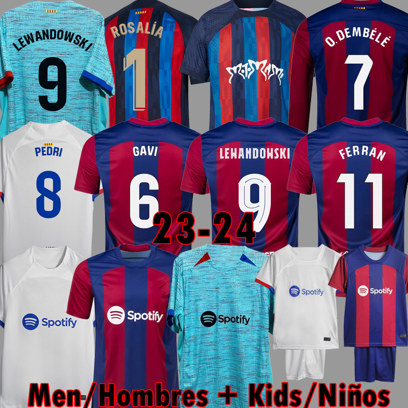 

23 24 PEDRI GAVI Third blue soccer jerseyS LEWANDOWSKI FC FERRAN camiseta de futbol ERIC barca RAPHINHA 2023 ANSU FATI football shirt 3XL barcelona kits men kids sets, Women home