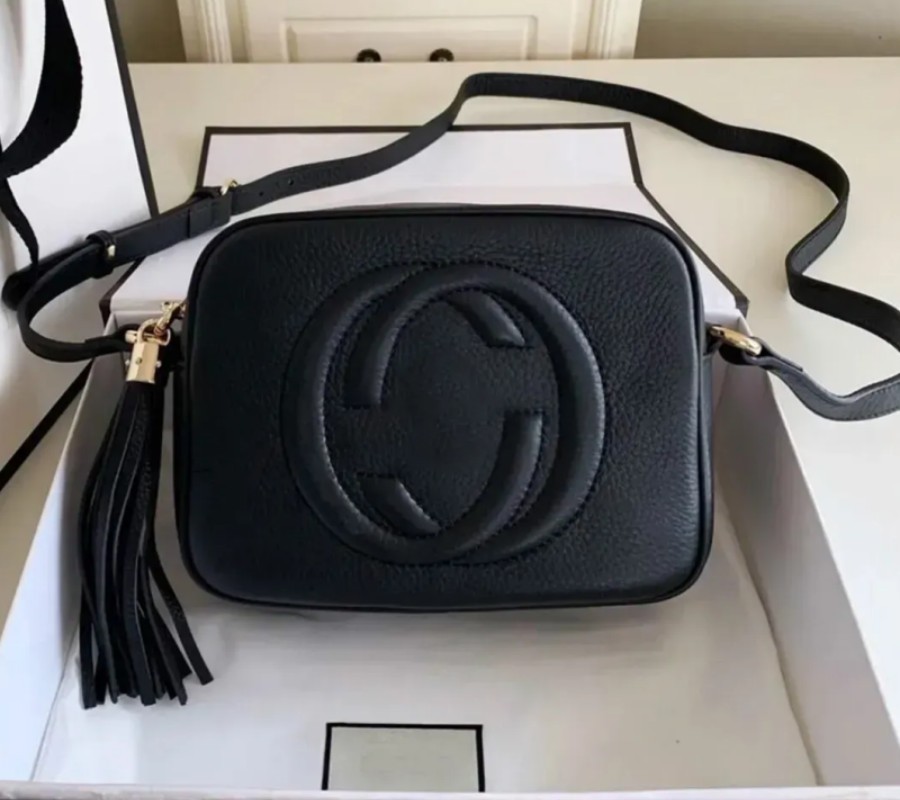 

luxurys designer bags women's shoulder bags leather messenger tassel soho disco bag cross body handbags crossbody purse casual wallets, Black