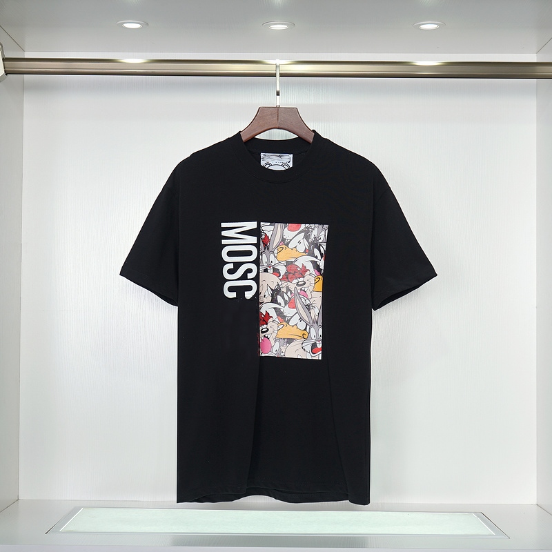 

Brand Men T-Shirt Designer MOS Bear Women Shirt Tops Luxury 3D Letter Print Shorts O-Neck Short Sleeve Men's Shirts Clothes M651, White