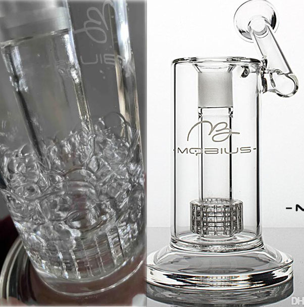 

Mobius Matrix Perc Big glass bong Hookahs thick water bongs smoking Water pipes heady Dab rigs with 18 mm joint