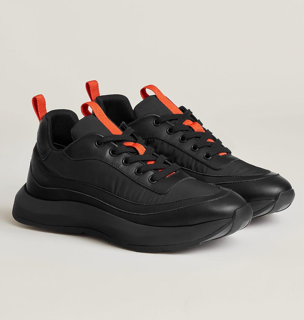 Top Luxury Men Gramme Trainers Calfskin Leather Athletic Rubber Outsole Runner Sports High Quality Man Comfort Casual Walking EU3846