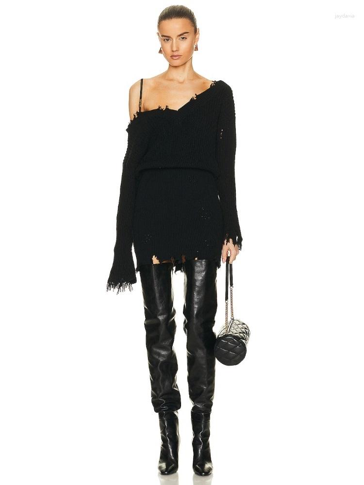 

Casual Dresses Summer Knitted 2023 Corset Strapless Sexy Women' Y2k Fashion High Quality Tassel Dress Bra XL, Black