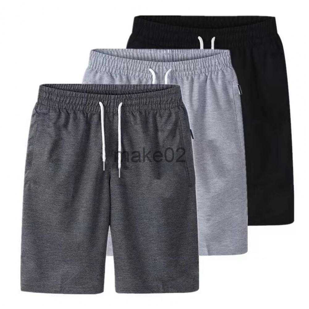 

Men's Shorts Cargo Shorts Elastic Waist Thin Loose Pockets Outwear Keep Cooling Drawstring Solid Color Summer Cargo Shorts Men Clothes x0625, Dark gray