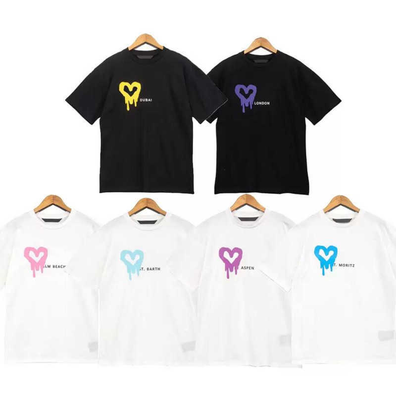 

Palm Angel Mens Womens t Shirts Designers T-shirts Tees Tops Casual Chest Letter Shirt Luxurys Clothing Street Short Sleeve Clothes Yv1x