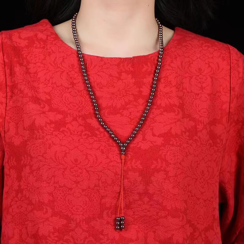 

Authentic Natural Mineral 99% Content Cinnabar Male and Female Transfer Beads 108 Multi Loop Single Loop Handchain Bracelets