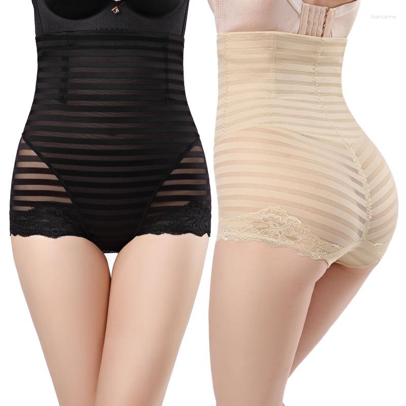 

Women's Shapers High Waist Control Panties Shapewear Body Building Shaping Slim Panty Lady Stripped Corset Reduce Tummy Underwear, Black