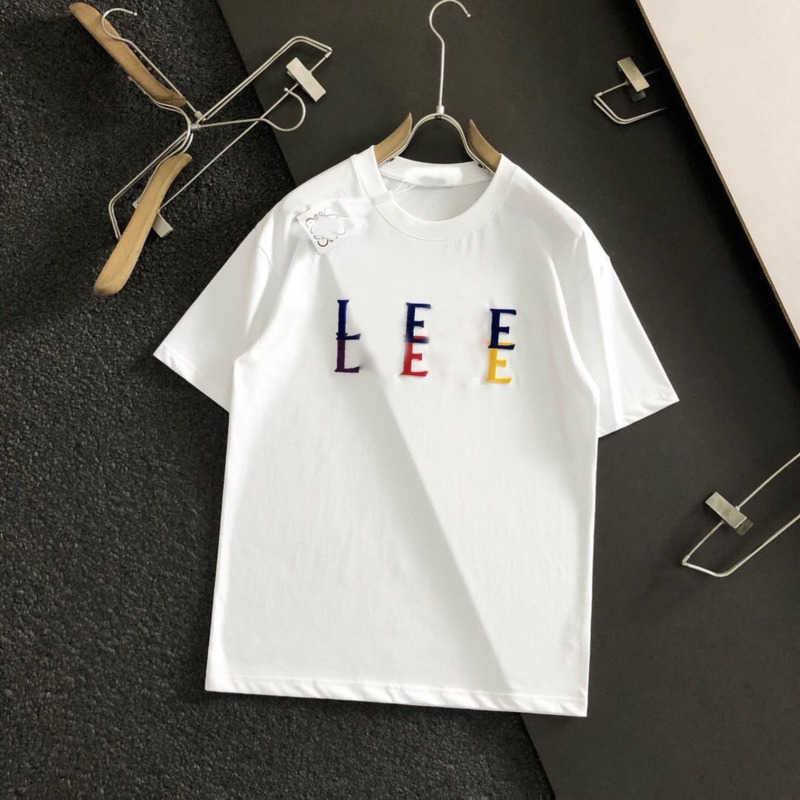 

Summer short sleeved t shirt men women sweatshirt loe designer Tshirt pure cotton pullover t-shirt letter printing round neck tee loose casual shirt, No.7