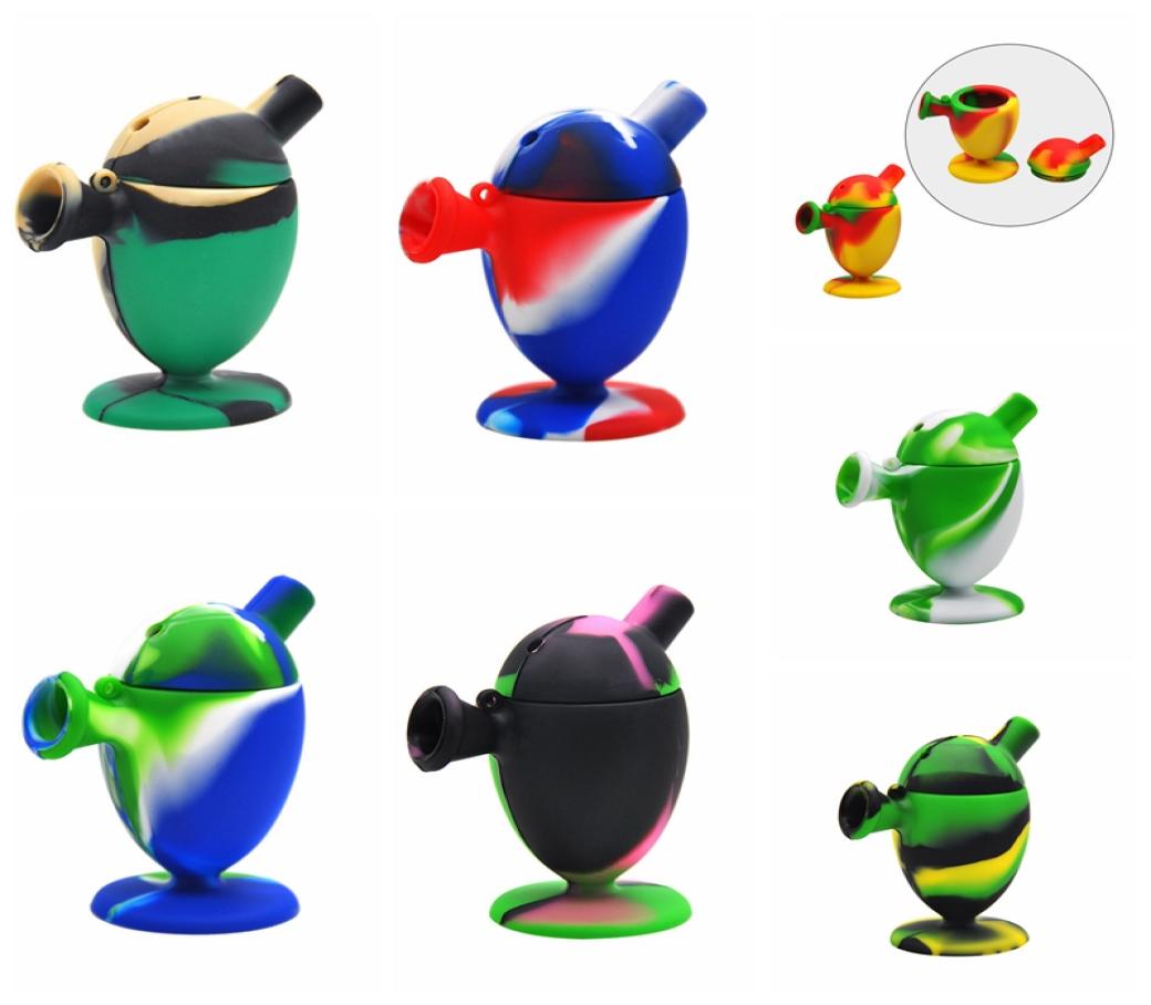 

Eggshaped mini easy to carry traveling Silicone Water Pipe Bong Silicone Dab Oil Rig Smoking Pipe VTYH0091178259