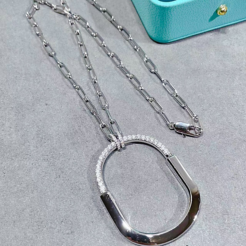 

7A Designer Lock Necklace Earring Set Fashion Women's Pendant High Quality Jewelry Girl Valentine's Day Gift Factory with Box