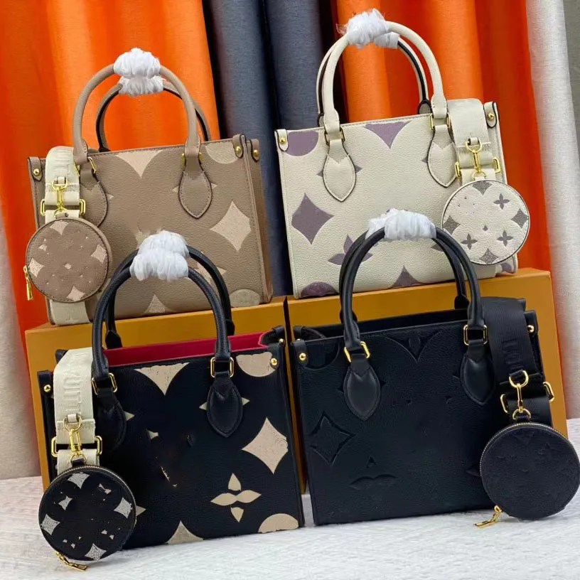 

NEW Onthego bags handbags high quality Leather Handbags tote nevers full mm shopping bags VINTAGE Clutch speedy shoulder bags cross body bag, 00