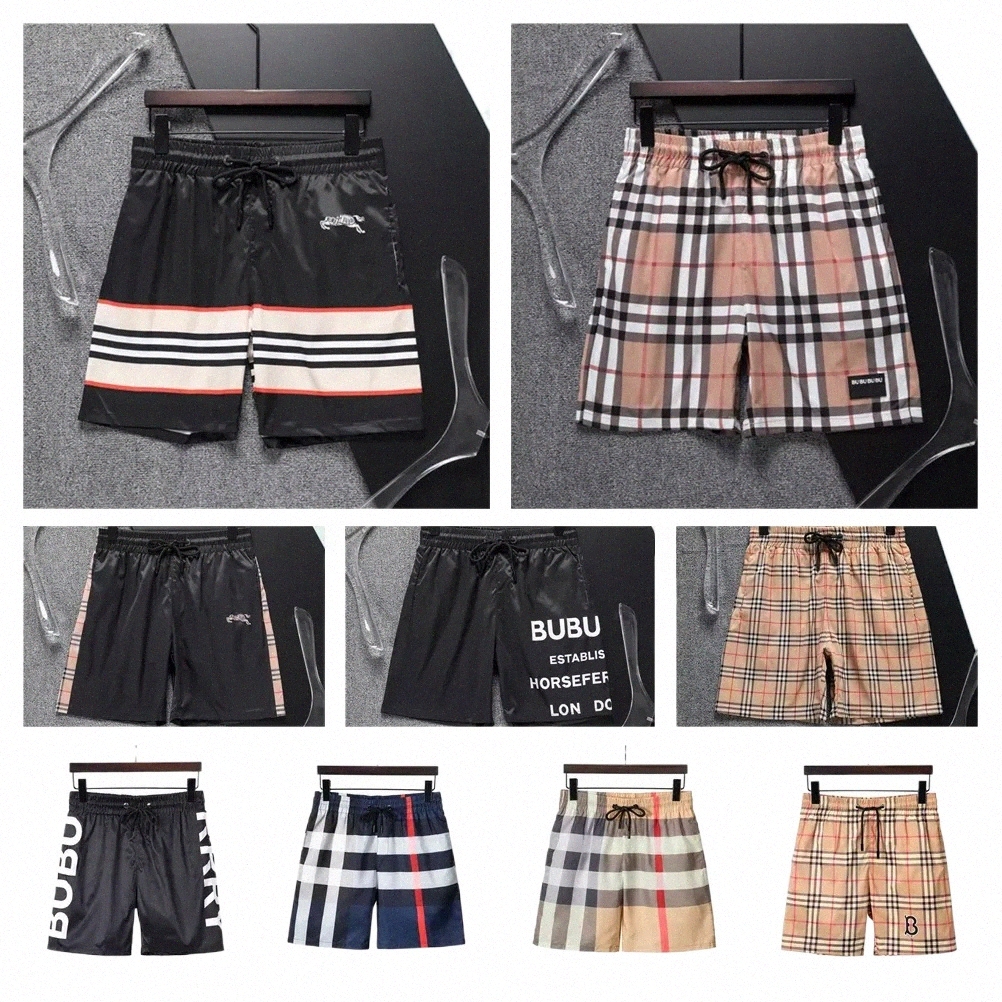 

womens Mens Shorts Designer Summer Beach Shorts Cotton Fashion Plaid Printed Drawstring Pants Relaxed Homme Casual Streetwear Sweatpants Asian Size M- A7Xg#