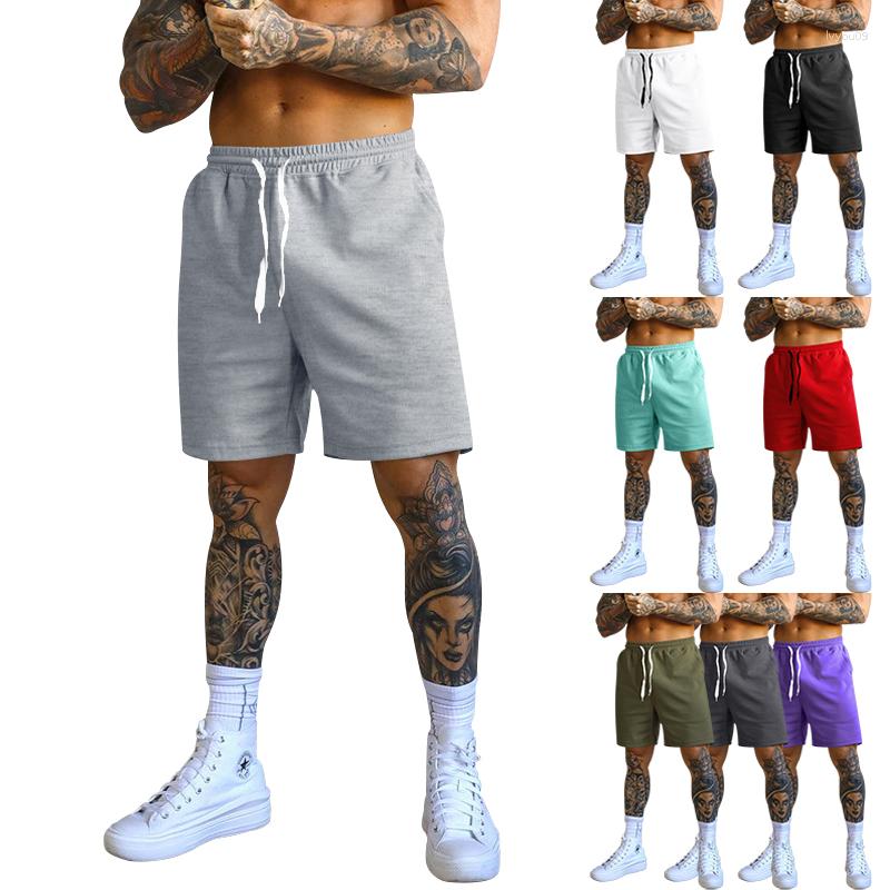 

Men's Shorts 2023 Vertical Polyester Fiber Drawstring Elastic Waist Solid Color Casual Comfort, Black