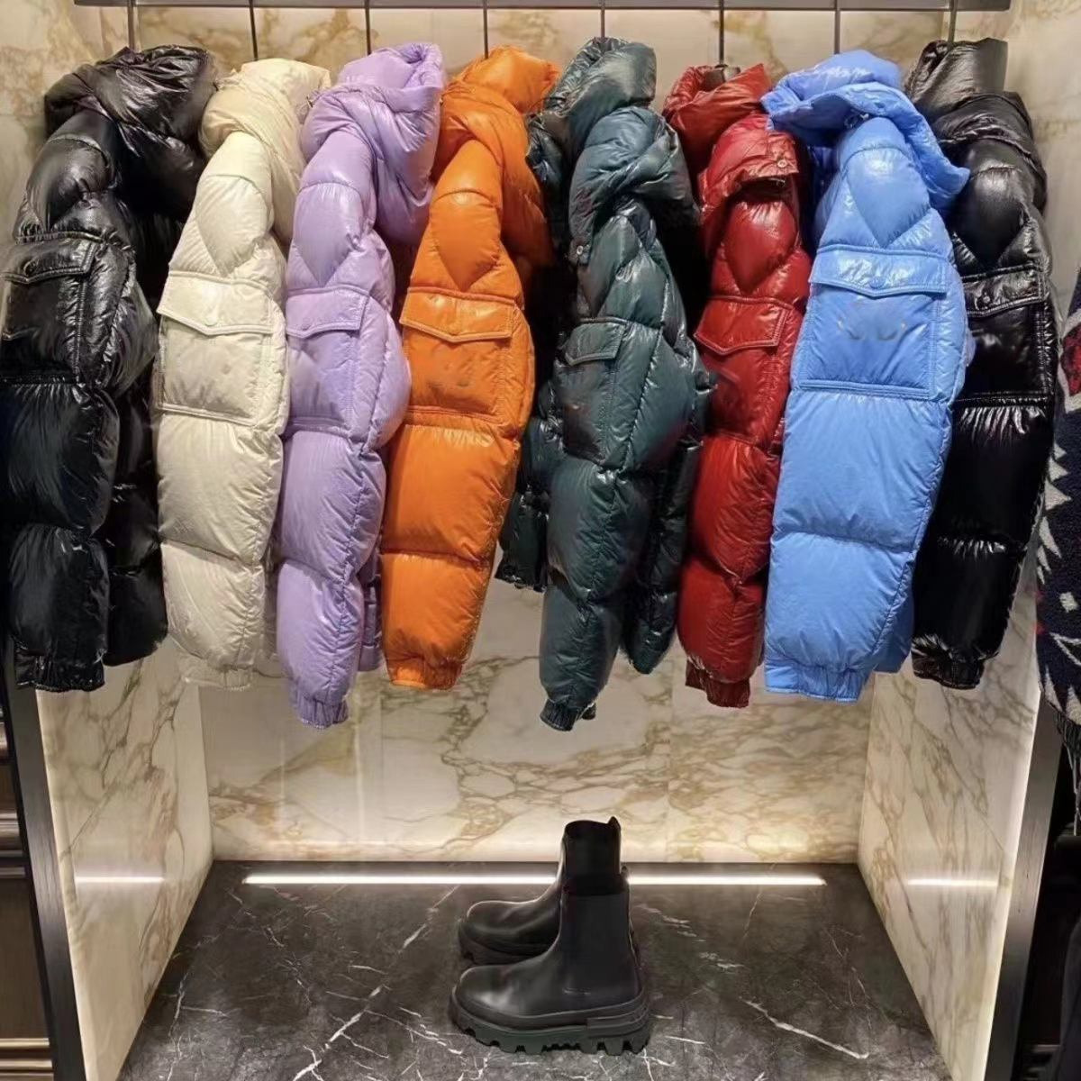 Men's Down Parkas Maya 70 Jacket Monclair Jackets 70th Anniversary Brand Designer Jacket Winter Warm Windproof Couple Model New Lookout