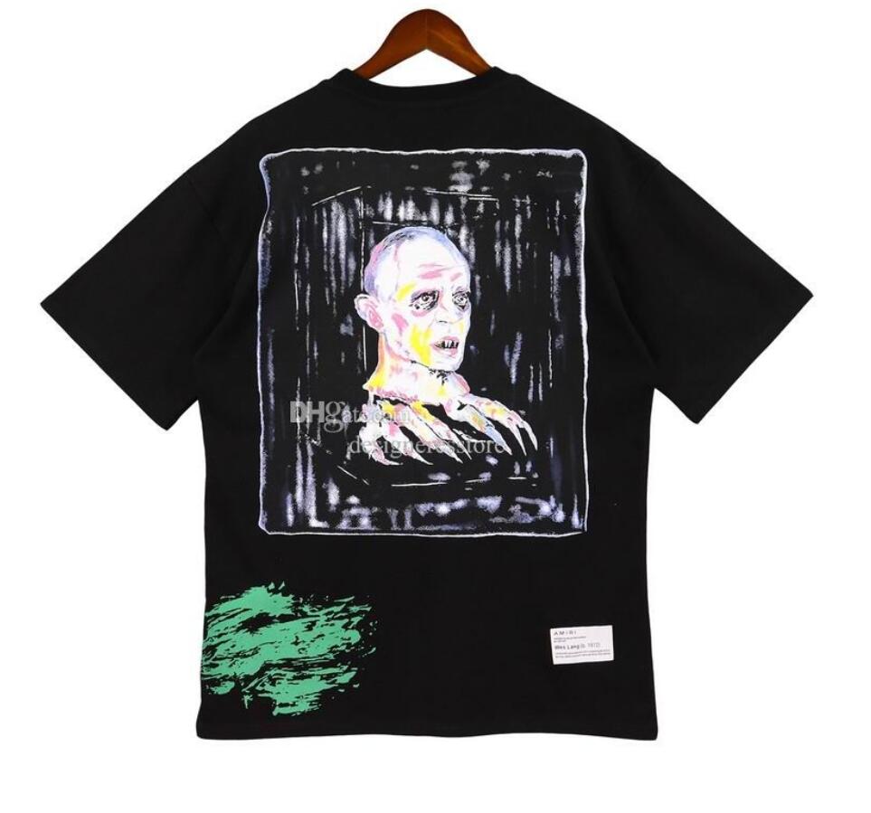 

T-shirts 2023 Early Spring New Emir Amis Short Sleeve T-shirt Unisex Hand Holding Planet Halo Dyed Letter Top, Q1111111111