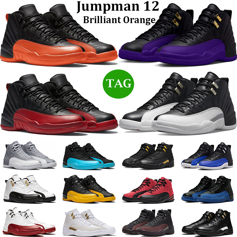 

Jumpman 12 Men Basketball Shoes 12s Brilliant Orange Field Purple Black Taxi Flu Game Playoffs Stealth Cherry Mens Trainers Sports Sneakers, #15