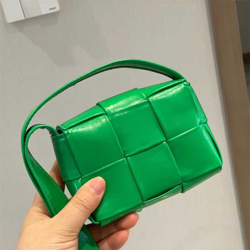 

Bag Tote Bottegas Advanced Texture 6-cell Cassette Woven Oil Wax Mini Small Square Cow Leather Shoulder Messenger Venetas Handbags Zc, Green6