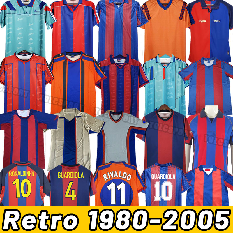 

Retro soccer jerseys barcelonas XAVI RONALDINHO RONALDO RIVALDO GUARDIOLA Iniesta classic maillot de foot football shirt 00 01 02 03 04 05 82 84 91 92 95 96 97 98 99 100th