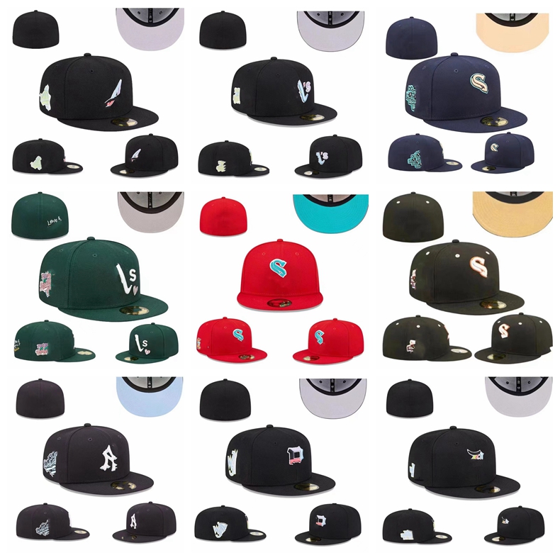 

Fitted Caps New hat Fashion Mexico Gloves Ball Caps Letter Hip Hop Size Hats Baseball Caps Adult Flat Peak For Unisex style Full Closed size 7-8, #6
