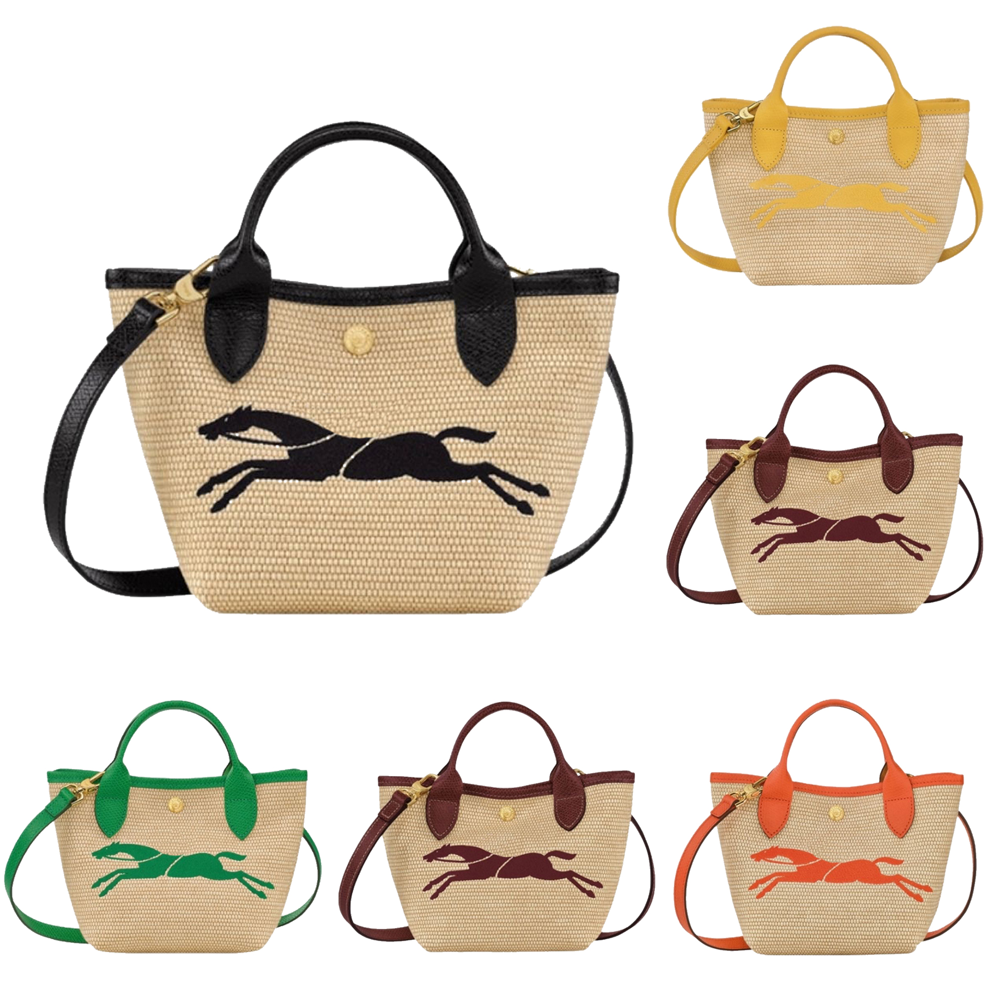 

Luxury Designer Fashion travel crochet bags longchammp totes le replay Shoulder bags handbag top handle bag clutch Straw Hobo cross body Womens Wallets men pochette, Green