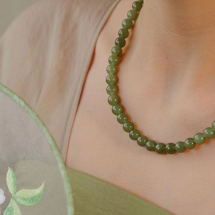 

New Chinoiserie Style Jade Jade Necklace for Women Jade Mother's Day Gift for Mother's Day