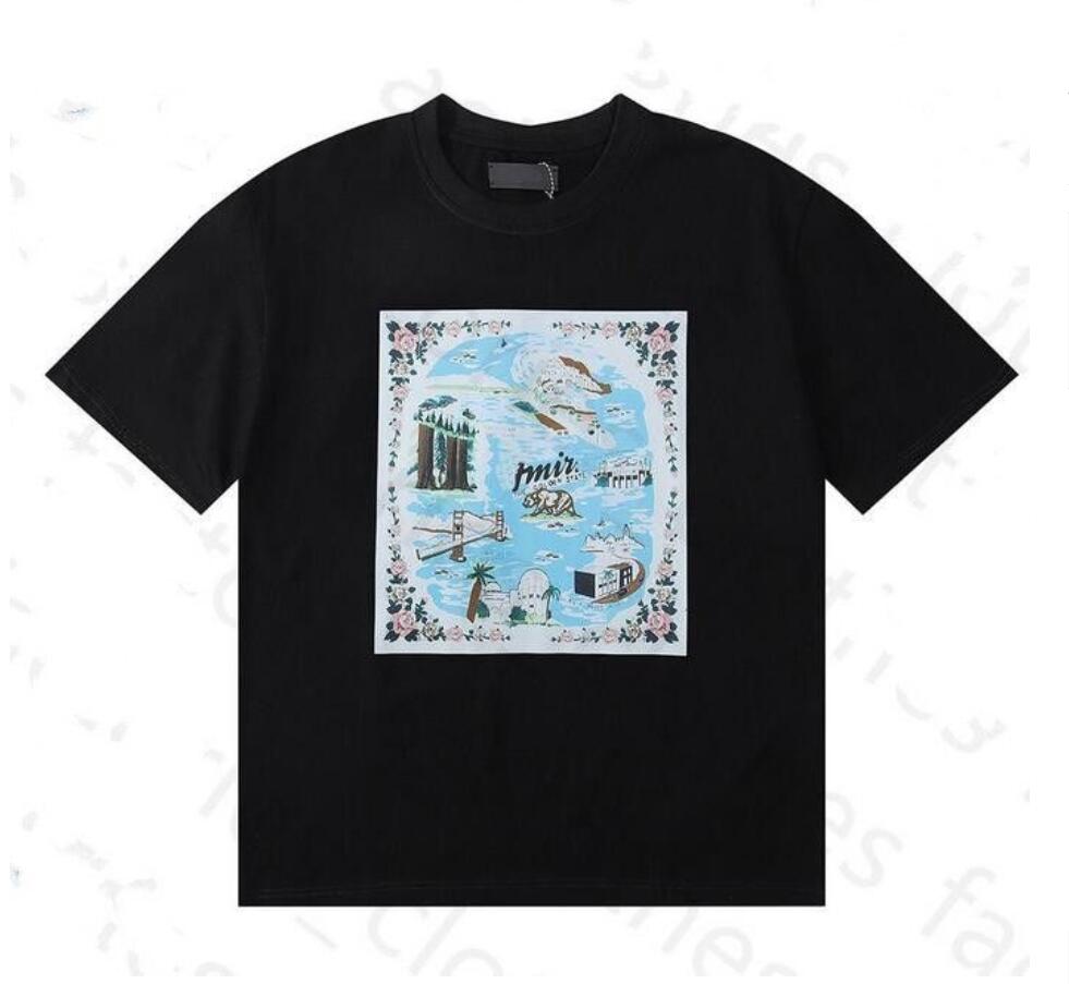 

Summer Mens T Shirts Womens Amaris Designer Printed Tops Tees Fashion Man T-shirt Quality Cotton Casual Short Sleeve Luxury Hip Hop Streetwear Tshirts Amiris White, Q111111