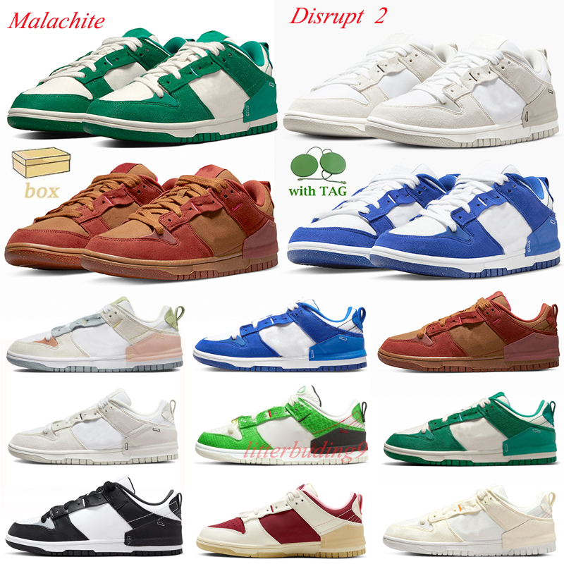

WITH BOX Runnning Shoes Disrupt 2 Designer Panda Men Hyper Royal Pale Ivory Dunked Women Trainers Sports Low Sneakers, Hyper royal 36-48