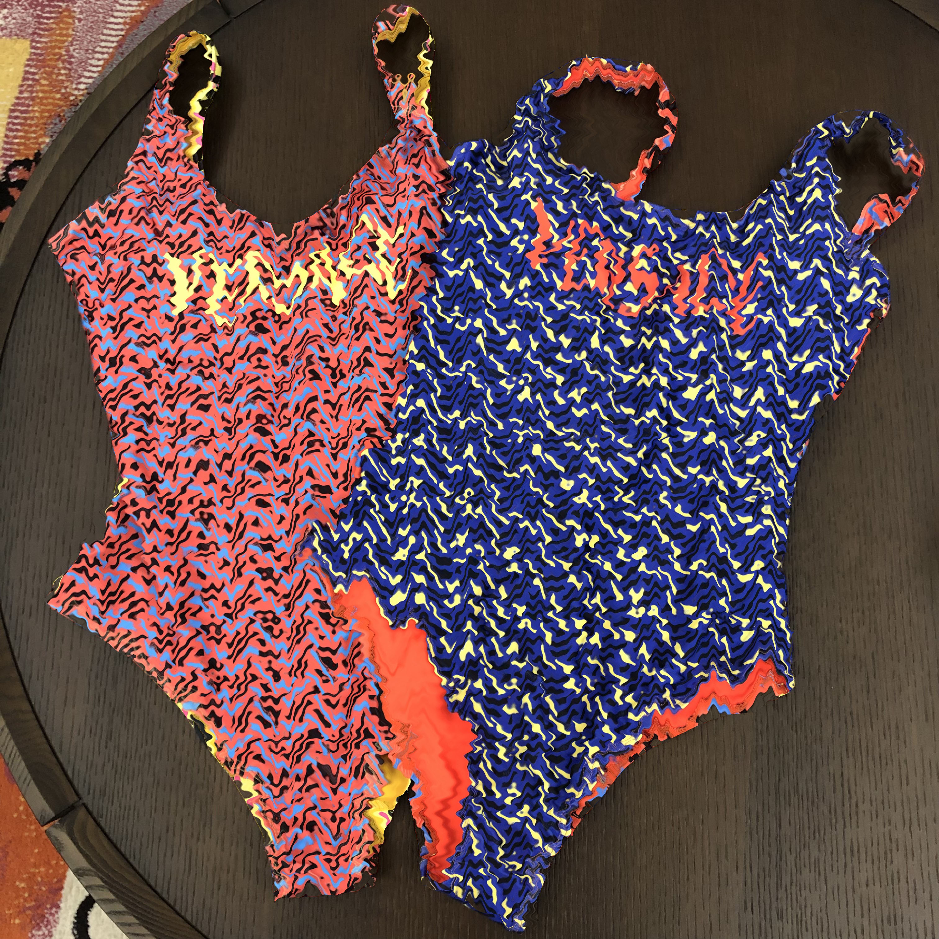 Women&#039;s Swimwear Designer Backless One-Piece Sister One-Piece Bikini Swimsuit-image-879300538