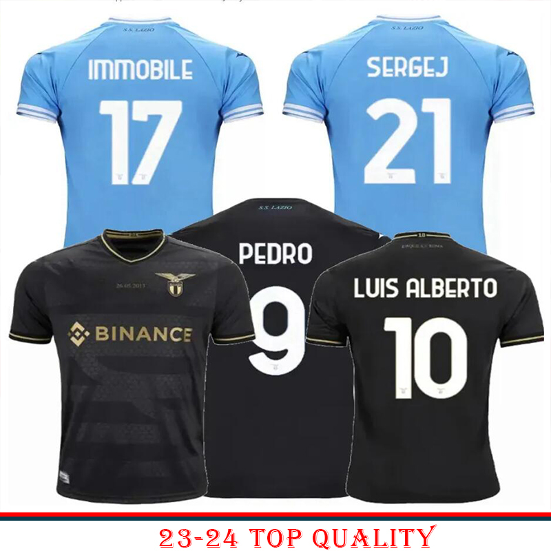 

2023 24 SS LazioS Professional jersey production factory pays attention to every detail a perfect jersey pon KIDS MEN 22 23 24, Red