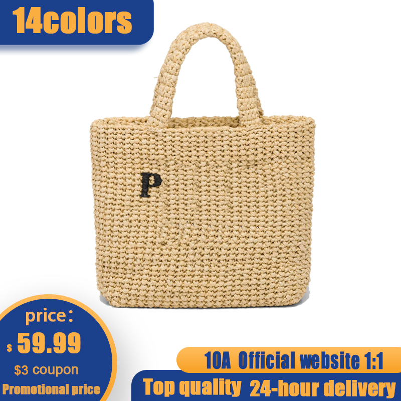 

Luxury Designer Stuff Sacks Womens basket Shopping bags straw clutch Wallets cross body Shoulder Braided bags prad triangle handbag pochette tote men Hobo Beach bag, 2-black