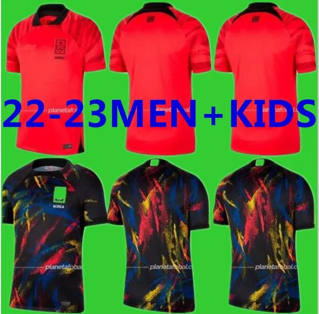 

South 2022 soccer jerseys home away Korea SON HWANG KIM HWANG LEE JEONG SUNG LEE KWON 2023 JERSEY FOOTBALL SHIRTS kids red 22 23 set fult ki