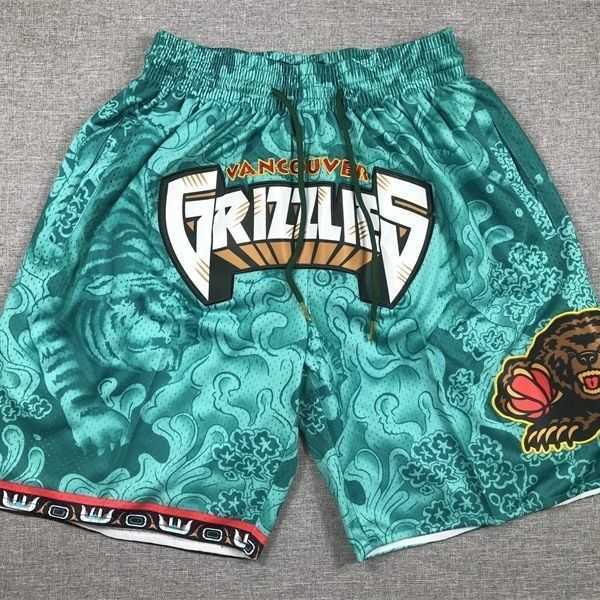 

Men' Pants Year of the Tiger Limited 23 Grizzlies Morant City Edition Green Trendy Pocket Casual Sports Shorts MEFS, Grizzly tiger green pocket pants
