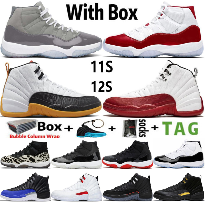

Mens Jumpman 11 OG 11s Basketball Shoes Cherry Cool Grey 25th Anniversary High 12 12s University Blue Years Varsity Floral Men Women Sneakers Trainers Size 13 With Box, 24