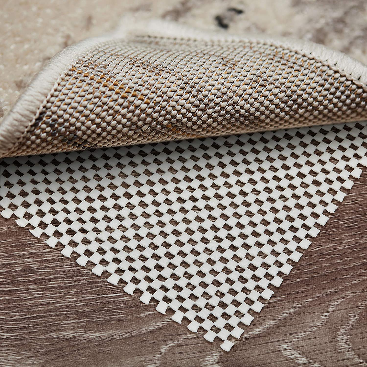 

2 x 3 Ft Non-Slip Area Rug Pad Extra Thick Pad for Hard Surface Floors