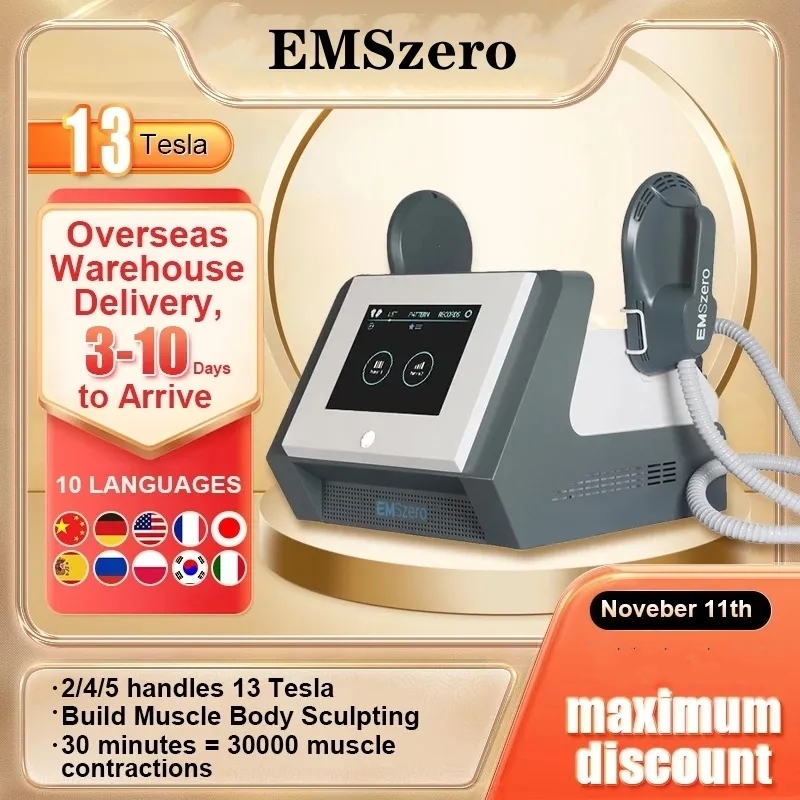 

EMSZERO RF Equipment 14 Tesla NEO Massage Body Sculpt Muscle Increasing Buttock Reducing Exploding Fat Shaping EMSLIM