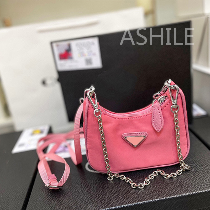 

Designer Fashion Womens' Luxury Crossbody Handbags Shoulderbag Minimalist Atmosphere Versatile Chain Women Cross Body Bags, Pink