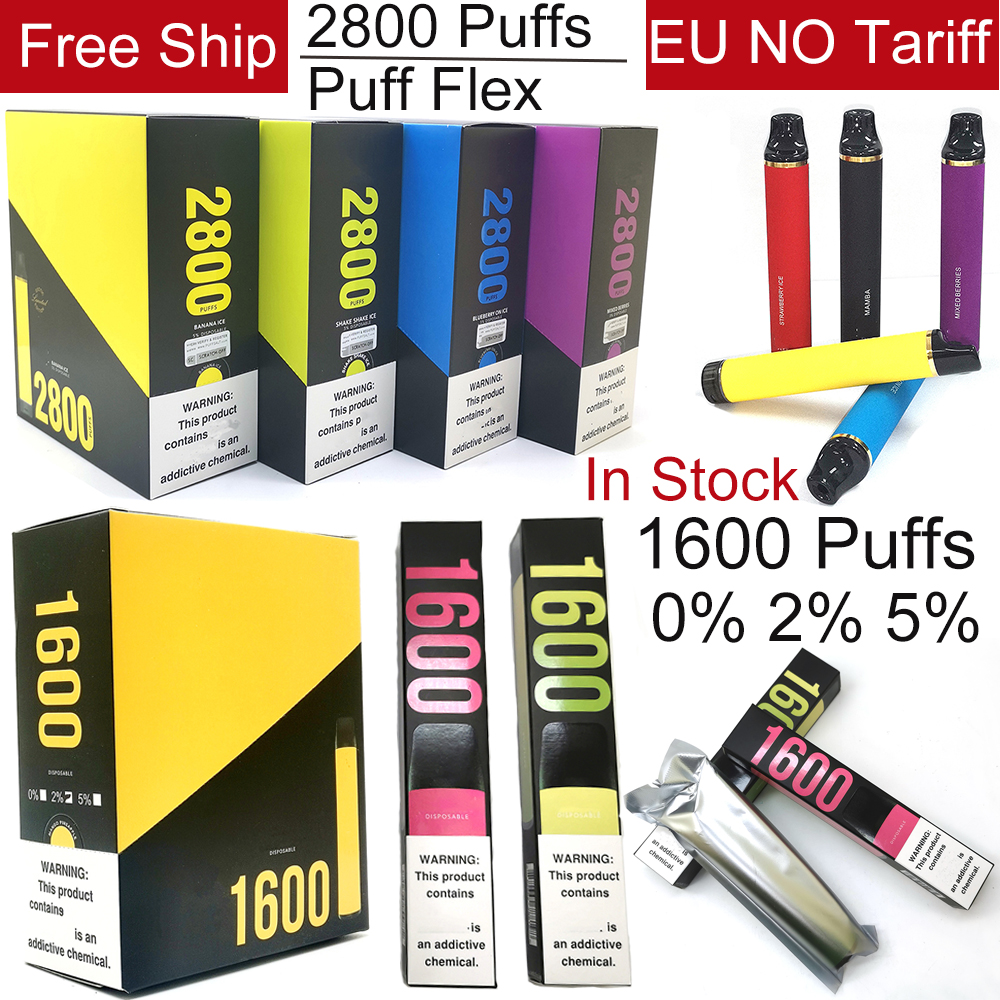 

Puff Flex 2800 puffs Electronic Cigarette Vapes Disposable Vape Pen 0% 2% 5% 8ML Pod 850mAh Battery 28 Colors Puff 2800 vs Flex 1600 Puffs Vapor E Cigs EU NO Tariff