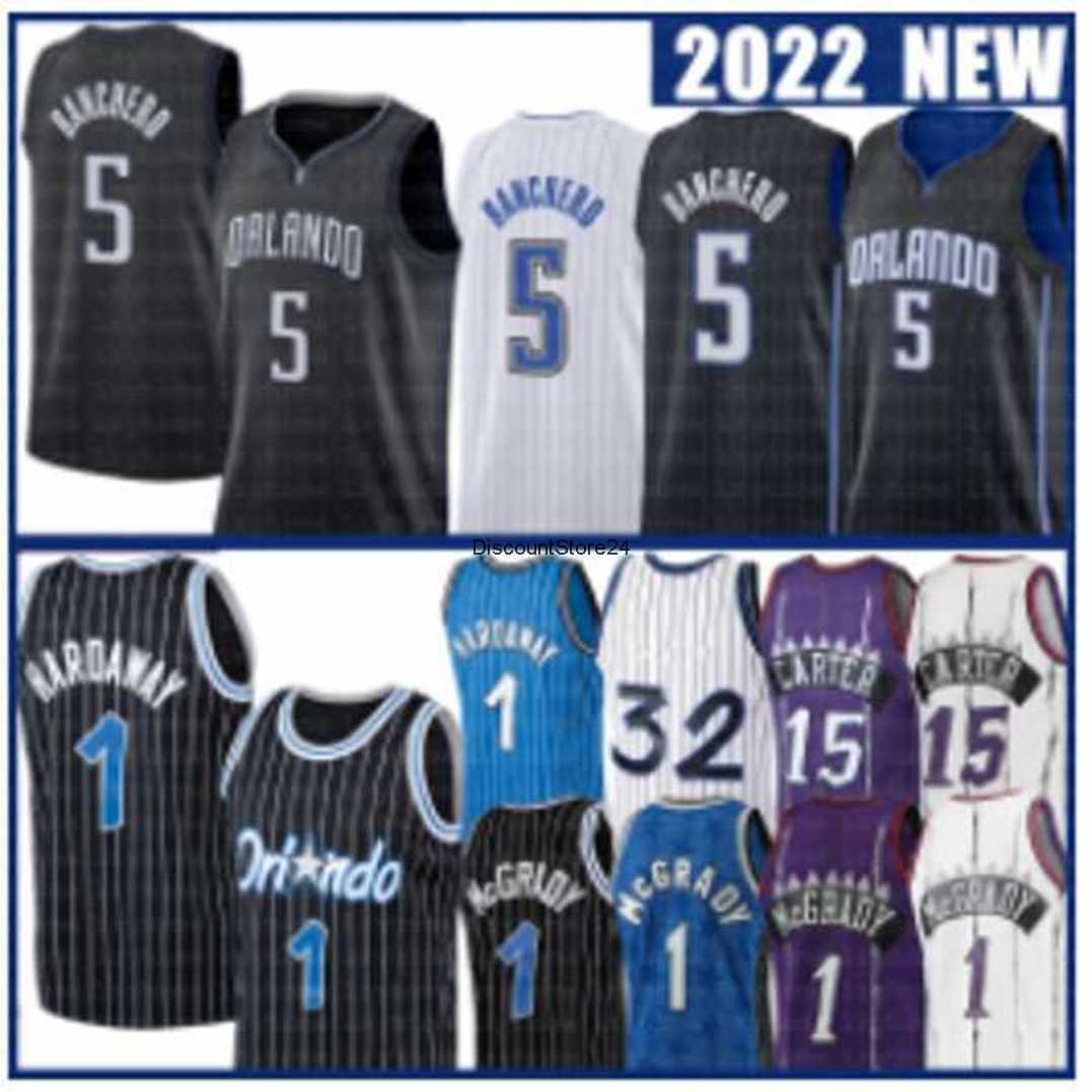 

NBAs Paolo Banchero Penny Hardaway Basketball Jerseys Tracy McGrady Vince Carter Orlandos Men Magics City Retro Shirt Purple Blue White 2022 2023 Jersey, As