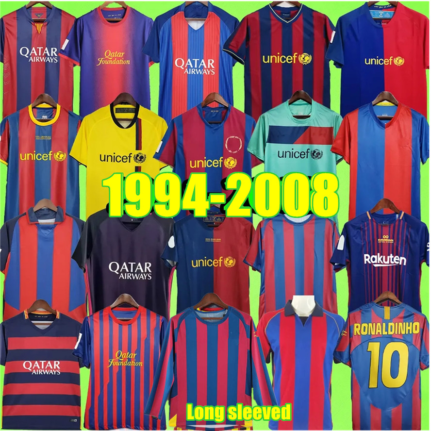 

Barcelona Retro Soccer Jerseys 2003 2004 2005 2006 2007 2008 2009 2010 2011 2012 2014 15 100th vintage Short sleeve Retro football shirt T RONALDINHO A.INIESTA, 11 12