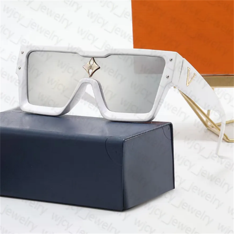 

Luxury Designer Sunglasses For Woman Fashion Glasses Rectangle Big Full Frame Letter Design For Man Women Top Quality With Box