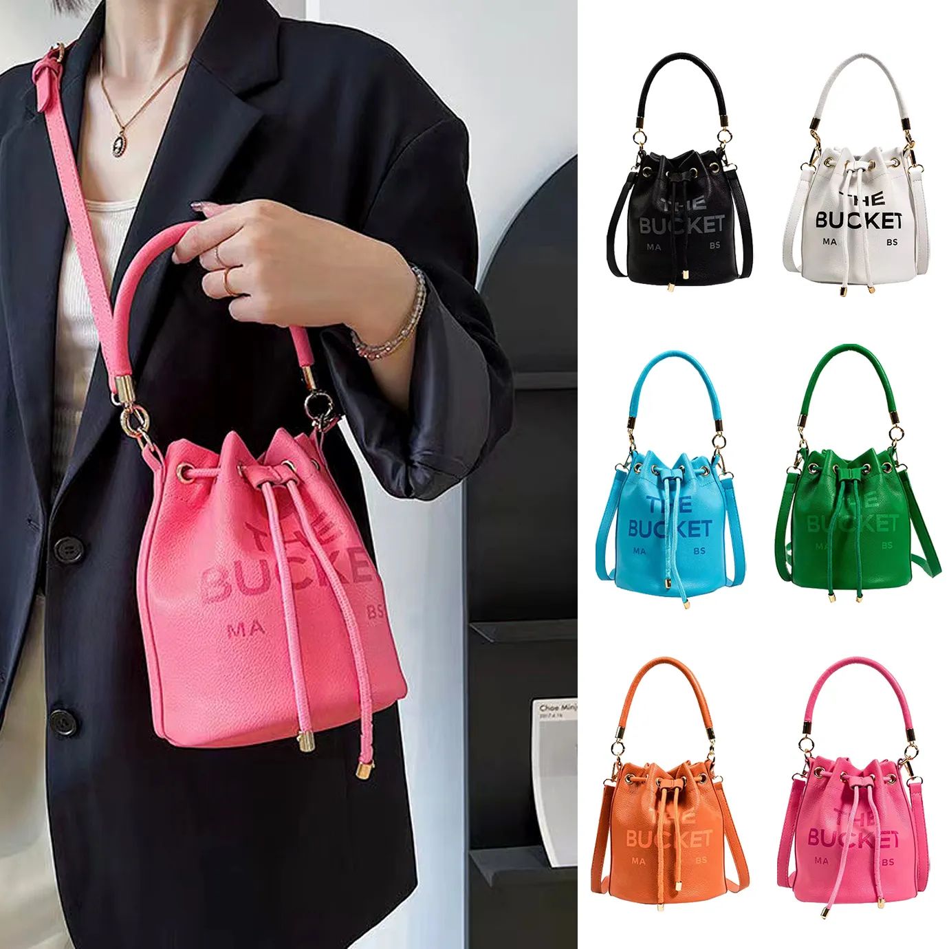 

Designer Bag Clascic marc Cannes Modeling leather Womens Crossbody Bag The bucket Purses cross body Shoulder Handbags purse luxurys handbags mini bag, 7-14*14*17cm