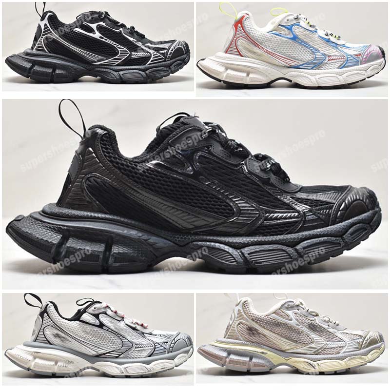 

2023 Women Men Shoes Low Top Running Sneakers Breathable Mesh Trainers Leather Sneaker Womens Mens Trainer High-quality Shoe Lace-up Black White, # 4