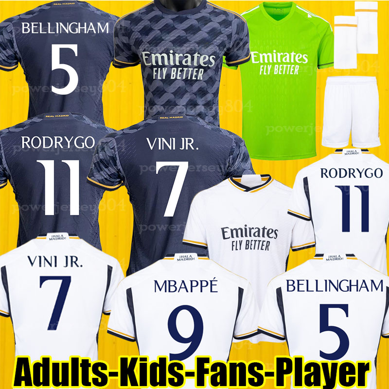 

23 24 MBAPPE #9 Real Madrids fans Player Soccer Jerseys BENZEMA BELLINGHAM 2023 VINI JR football shirts camiseta de futbol men kids kit uniforms MODRIC tops, 23 24 home